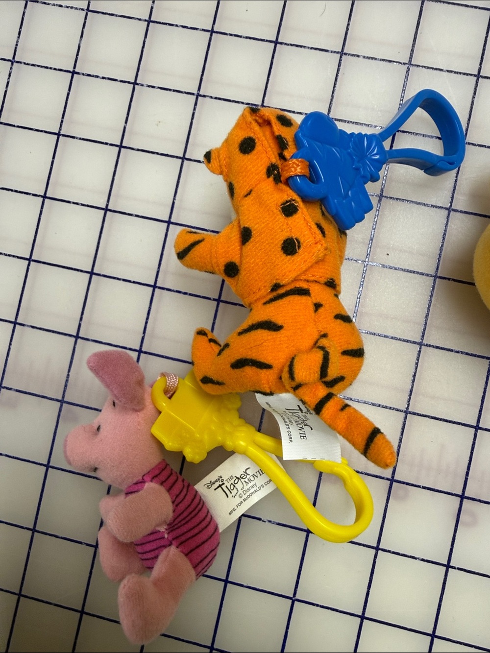 Disney Winnie The Pooh tigger movie McDonald's Plush Keychain Danglers Set of 3 - Picture 5 of 6